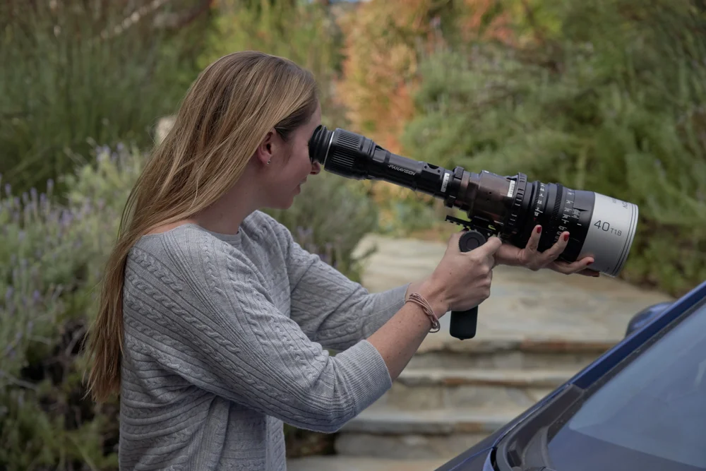 Melissa Fisher directing on set